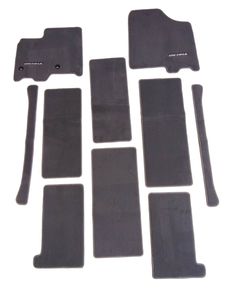 Toyota Carpet Floor Mats - Gray - No Console - 7 Passengers - 10 Pieces PT206-08170-11