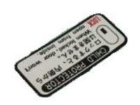 Toyota 69339-12010 Plate, Child Protector Lock Caution