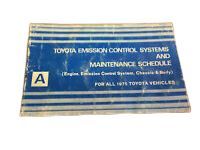 Toyota 11298-22153 Plate, Emission Control Information