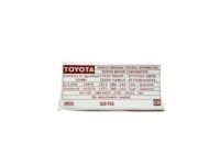 Toyota 11298-0P570 Label, Emission Cont