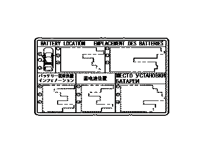 Toyota G9275-48050 Label, Battery Caution