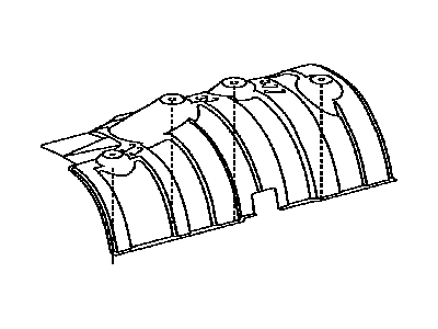 Toyota 58155-48040 INSULATOR, Front Floor