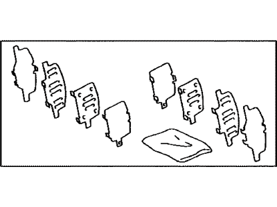 Toyota 04946-48130 SHIM Kit, Anti SQUEAL