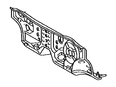 Toyota 55101-33340 Panel Sub-Assembly, Dash