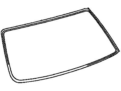 Toyota 64813-48010 Moulding, Back Window, Outside