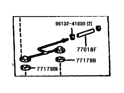 Toyota 77340-48020 Valve Assy, Fuel Cut Off W/Tube