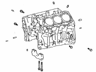 Toyota 11401-80062 BLOCK SUB-ASSY, CYLI