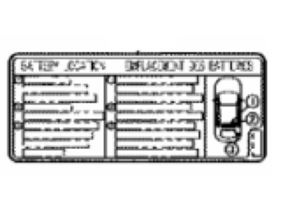 Toyota G9275-48120 Label, Battery CAUTI