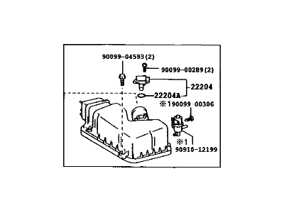 Toyota 17705-20180 Cap Sub-Assy, Air Cleaner