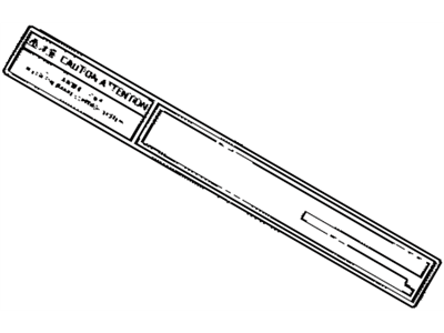 Toyota 47996-50050 Label, Brake Bleed Caution