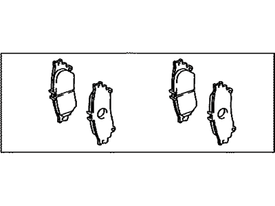 Toyota 04466-F4020 Pad Kit, Disc Brake