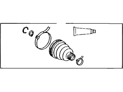 Toyota 04438-10120 Front Cv Joint Boot Kit