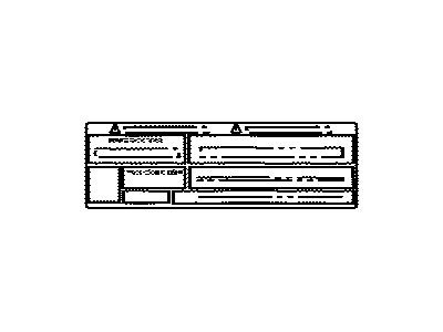 Toyota 74528-60012 Label, Back Door CAU