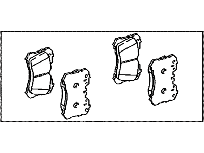 Toyota 04465-78010 PAD KIT, DISC BRAKE