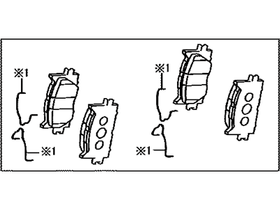 Toyota 04465-33471 Disc Brake Pad Kit