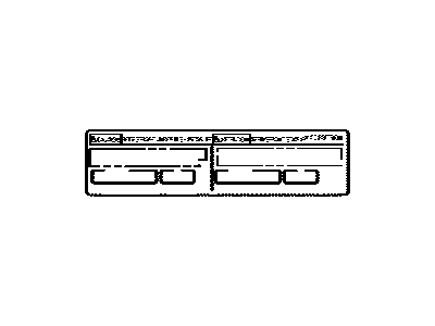 Toyota 88723-21011 Label, Cooler Service Caution