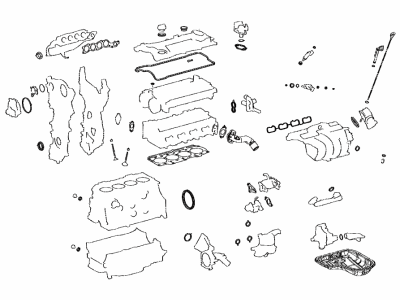 Toyota 04111-24141 GASKET KIT, ENGINE O