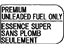 Toyota 74559-60030 Label, Fuel INFORMAT