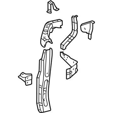 53202-0E040 Genuine Toyota Support Sub-Assembly, Ra