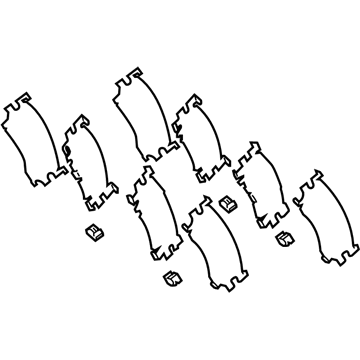 Toyota 04946-48130 SHIM Kit, Anti SQUEAL