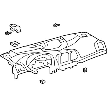 55401-0T024-C0 Genuine Toyota Pad Sub-Assembly, Instrument