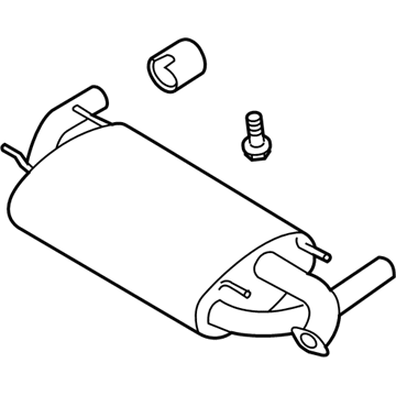 Toyota SU003-06398 Exhaust Tail Pipe Assembly