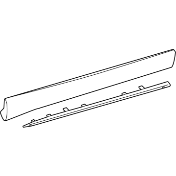 Toyota Highlander Door Moldings - 75732-0E903