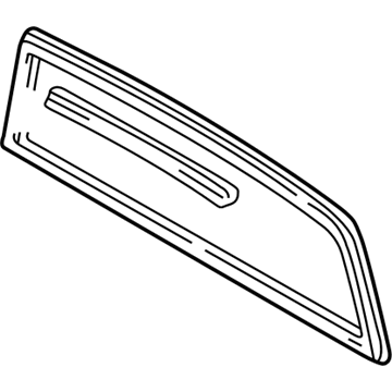 Toyota 64808-04010 Channel Sub-Assembly, Back Window Slide Glass
