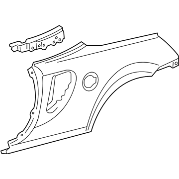 Toyota 61601-17190 Panel Sub-Assy, Quarter, RH