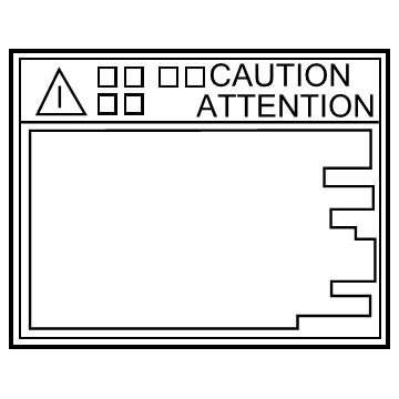 Toyota 74573-47070 Label, Electric Vehicle Battery Caution