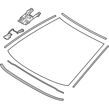 Toyota 56101-06B11 Glass Sub-Assembly, Wind