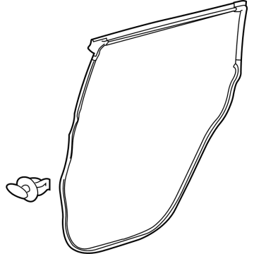 Toyota Highlander Door Seal - 67872-0E080