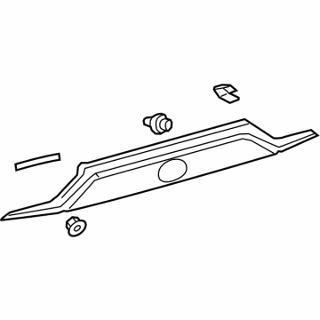 Toyota 76801-42904 GARNISH S/A, Back Do