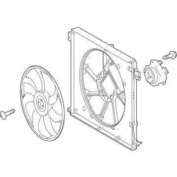 2025 Toyota Grand Highlander Cooling Fan Assembly - 16360-F0100