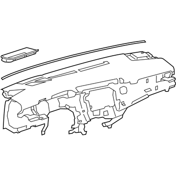 Toyota 55401-06260-B1 Pad Sub-Assembly, Instrument