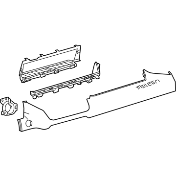 Toyota 55012-0C010-C0 GARNISH SUB-ASSY, IN