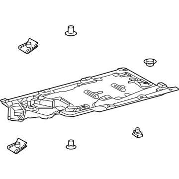 Toyota 58166-48060 COVER, FR FLOOR, LH