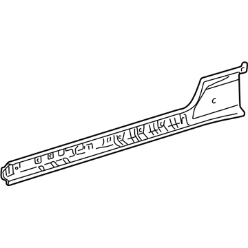 Toyota 57415-04900 Rail, Floor Side, Rear RH