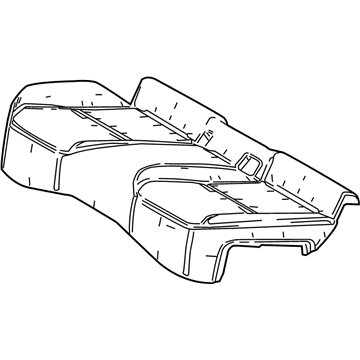 Toyota 71503-F4040 Pad Sub-Assembly, Rear Seat