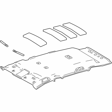 Toyota 63310-0A570-B0 HEADLINING ASSY, ROO