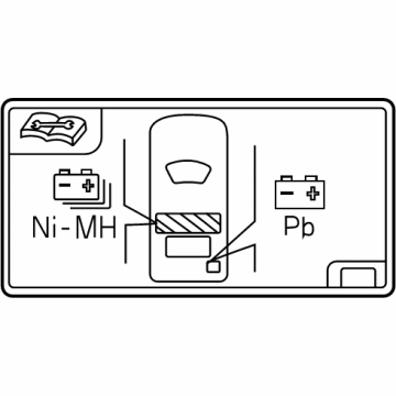 Toyota 288A2-F0080 LABEL, BATTERY LOCAT