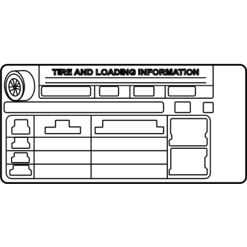 Toyota 42661-0EA80 LABEL, TIRE PRESSURE