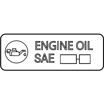 Toyota 15369-F0020 LABEL, ENGINE OIL IN