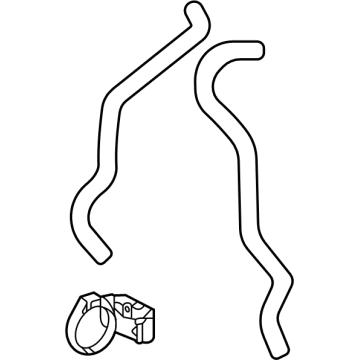 Toyota 16260-F0180 HOSE ASSY, WATER BY