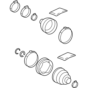 Toyota 04428-02910 BOOT KIT, FR DRIVE S