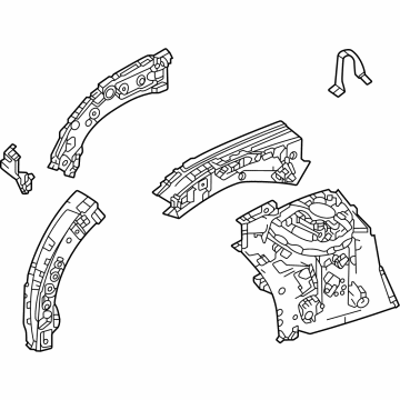 Toyota 53702-0E180 APRON SUB-ASSY, FR F