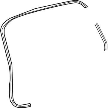 Toyota 67881-08040 WEATHERSTRIP, Back D