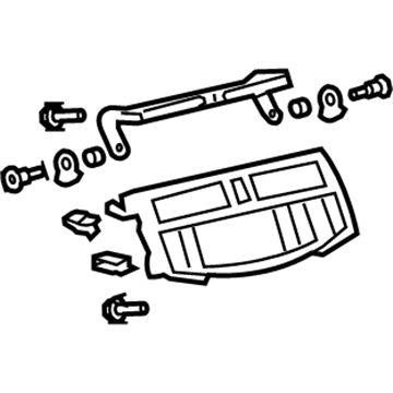 Toyota 55405-07010 Panel Sub-Assy, Instrument Cluster Finish, Center