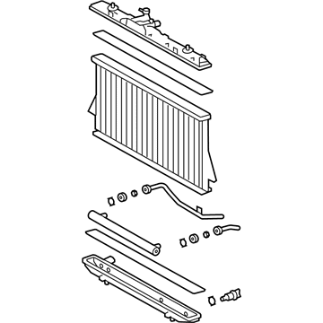 2010 Toyota Highlander Radiator - 16041-36050