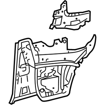 Toyota 61703-06901 Panel Sub-Assy, Quarter, Inner Front RH